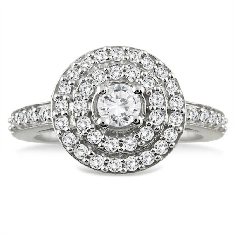 3/4 Carat TW Diamond Brilliance Ring in 10K White Gold sold by Zulily