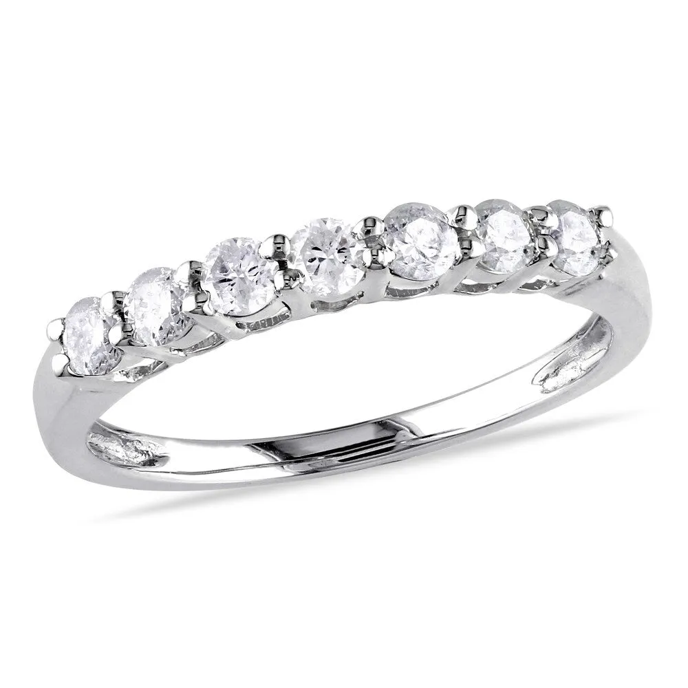 Miadora 10k White Gold 1/2ct TW Diamond Anniversary Ring sold by Zulily