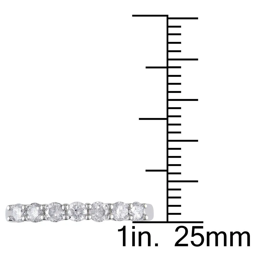 Miadora 10k White Gold 1/2ct TW Diamond Anniversary Ring sold by Zulily product image thumbnail 5