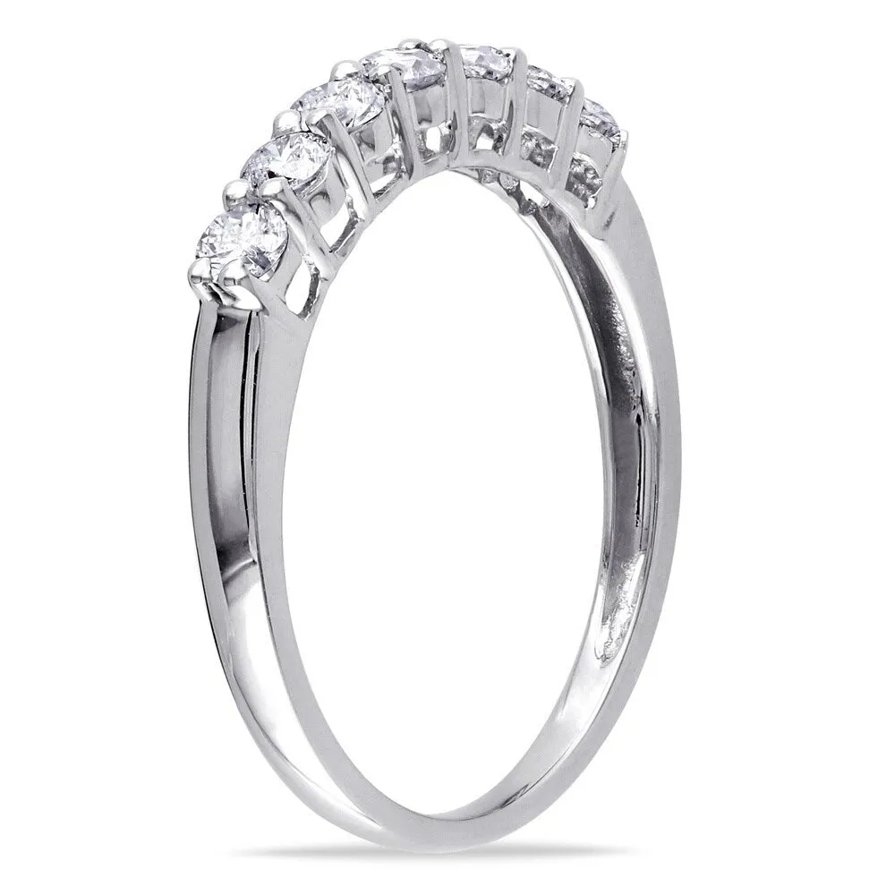 Miadora 10k White Gold 1/2ct TW Diamond Anniversary Ring sold by Zulily product image thumbnail 2