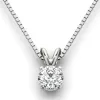 De Couer 14k White Gold Diamond Magnificent Solitaire Necklace - White H-I - White H-I sold by Zulily