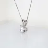 De Couer 14k White Gold Diamond Magnificent Solitaire Necklace - White H-I - White H-I sold by Zulily