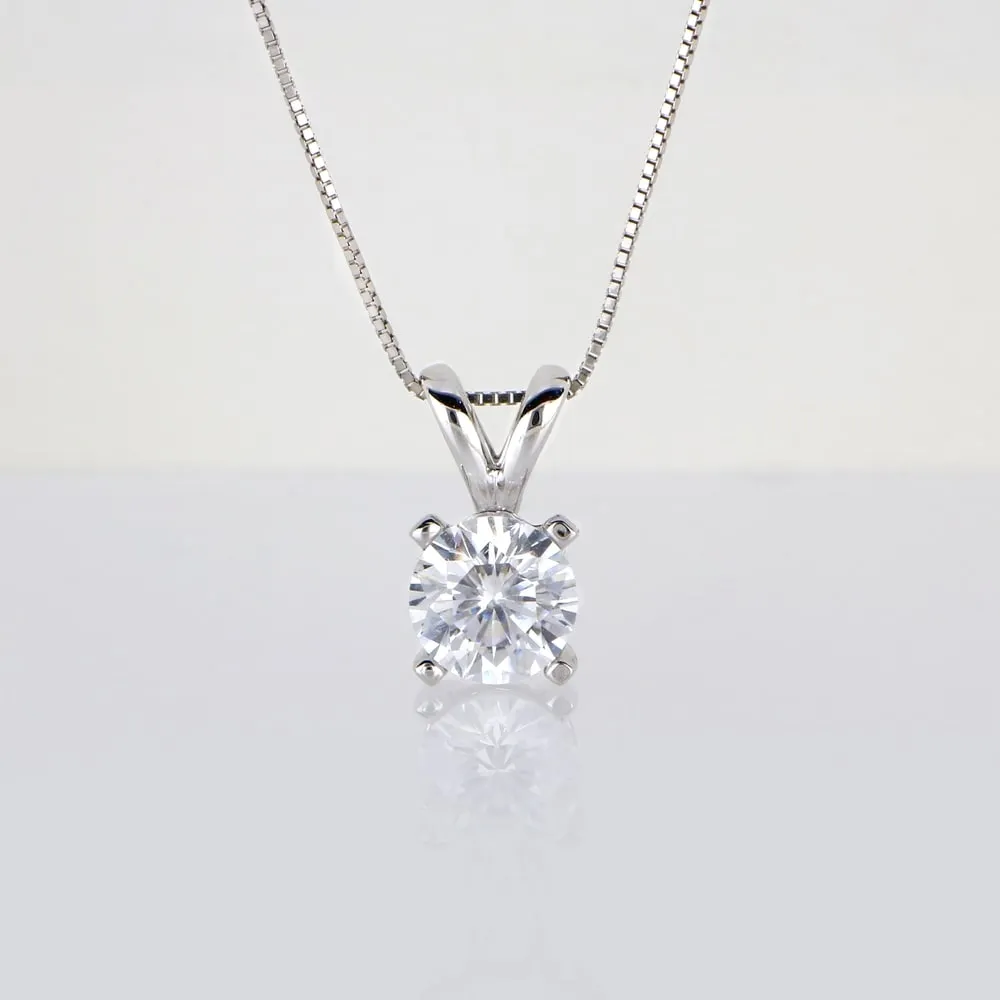 De Couer 14k White Gold Diamond Magnificent Solitaire Necklace - White H-I - White H-I sold by Zulily