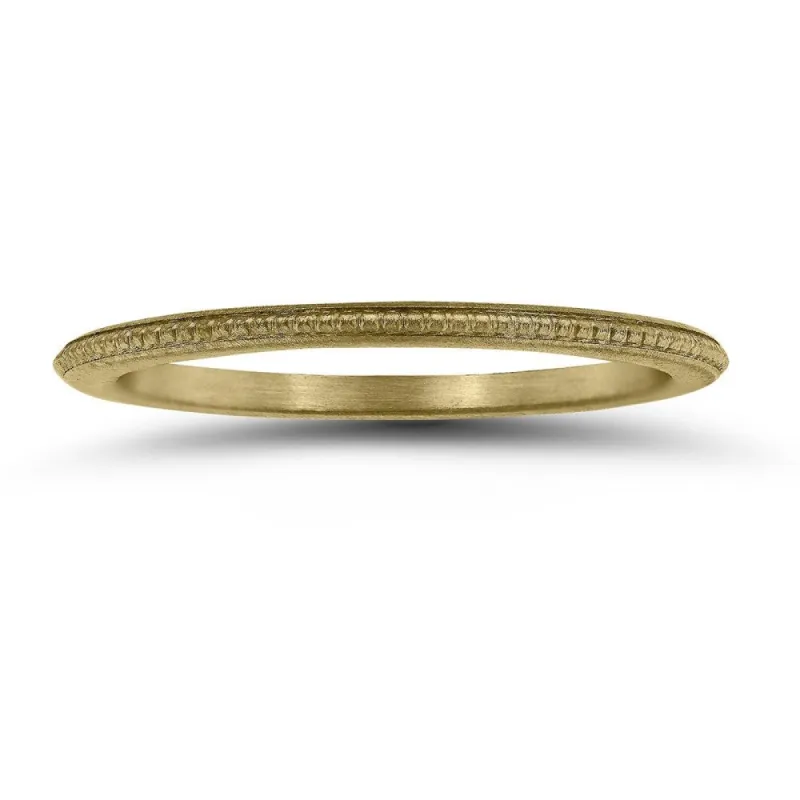 1MM Coin Edge Thin Wedding Band in 14K Yellow Gold sold by Zulily