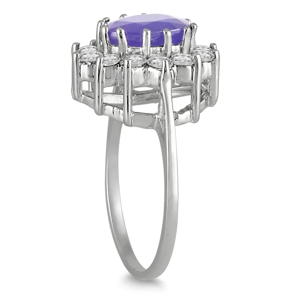 Tanzanite and Diamond Ring sold by Zulily product image thumbnail 2