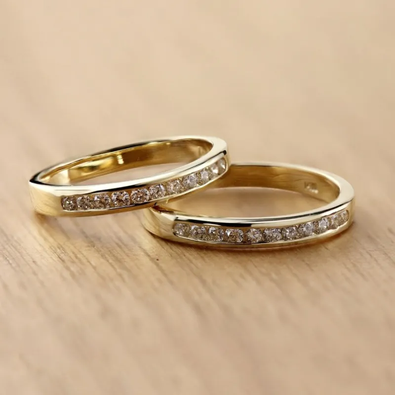 Auriya 14k Gold 1/4ctw Round Diamond Wedding Band sold by Zulily