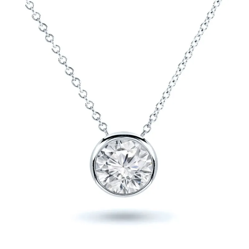Auriya 14k Gold Round cut Certified 1ctw Solitaire Diamond Necklace (G-H, SI2-I1) sold by Zulily