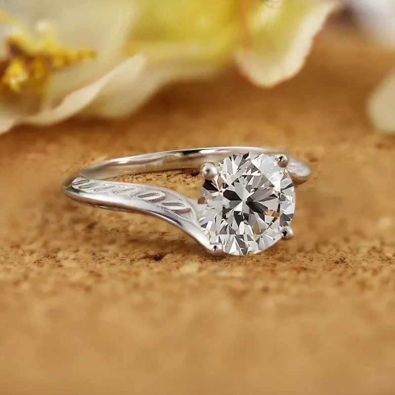 Vintage Inspired Round 2ctw Moissanite Solitaire Engagement Ring by Auriya 14k Gold sold by Zulily