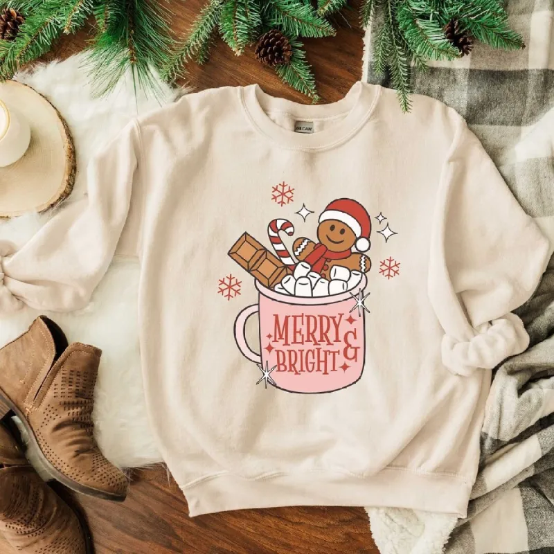 Merry and Bright Mug Graphic Sweatshirt sold by Zulily