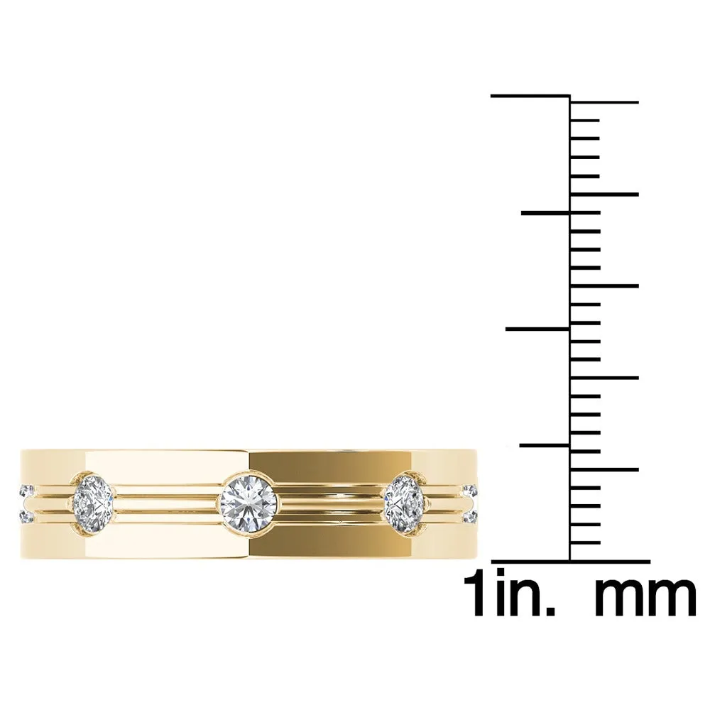 De Couer 14k Yellow Gold 1/2ct TDW White Diamond Metal Ring sold by Zulily product image thumbnail 4