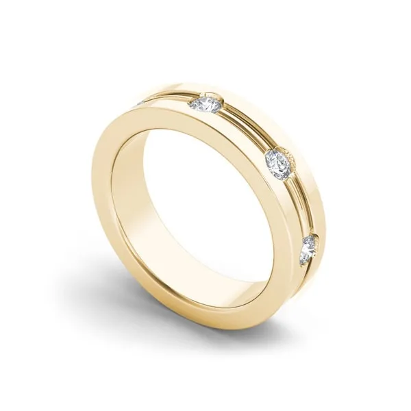 De Couer 14k Yellow Gold 1/2ct TDW White Diamond Metal Ring sold by Zulily product image thumbnail 3