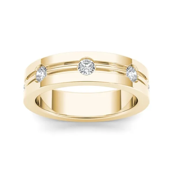 De Couer 14k Yellow Gold 1/2ct TDW White Diamond Metal Ring sold by Zulily