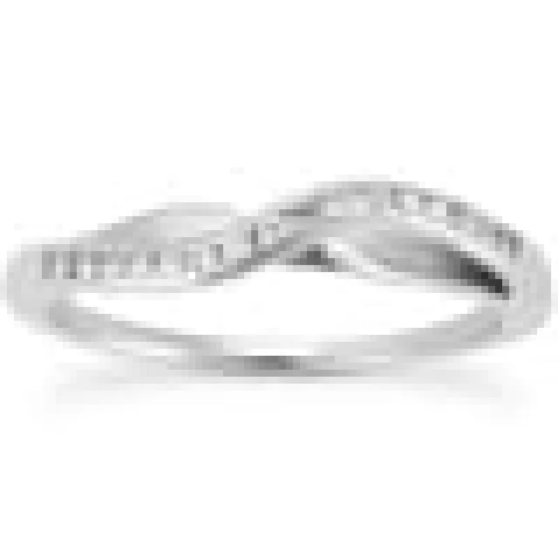 1/10 Carat TW Diamond Band in 10k White Gold sold by Zulily