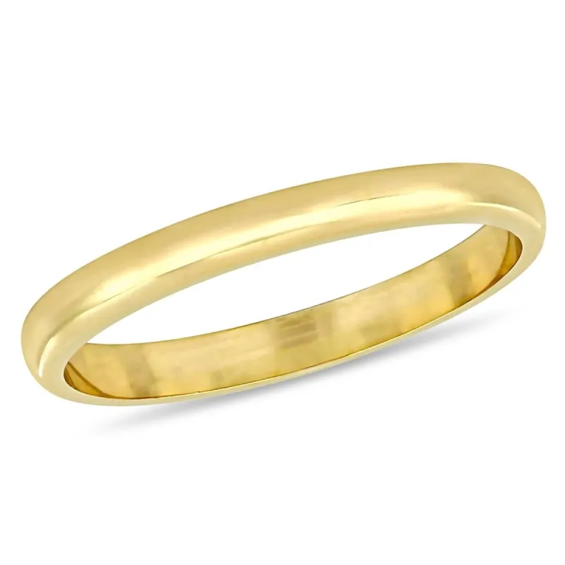 Miadora 10k Yellow Gold Ladies Wedding Band (2 mm) sold by Zulily