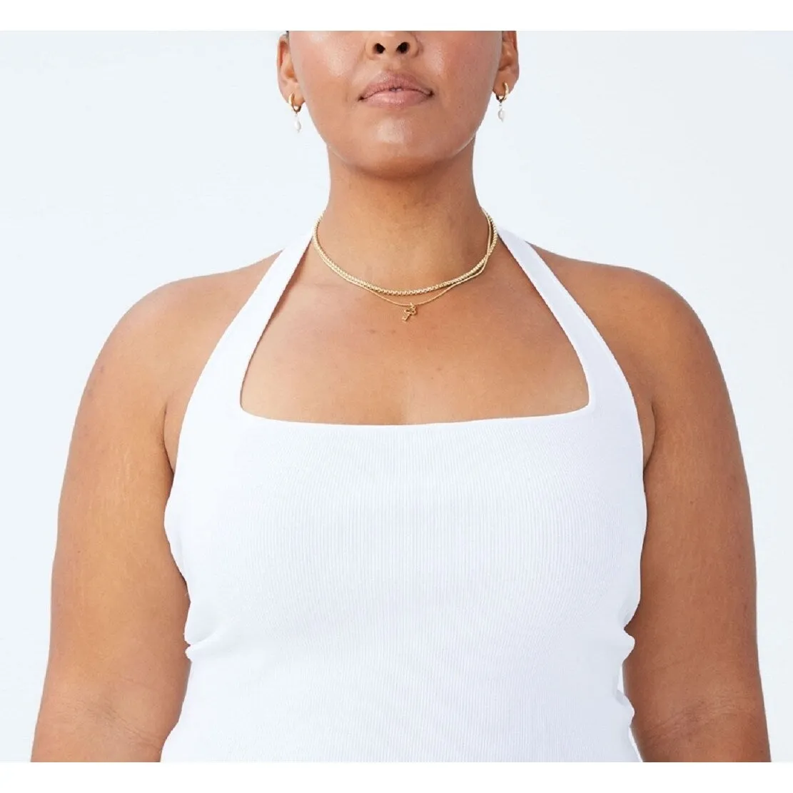 COTTON ON Women's Active Summer Knit Twist Back Vestlette Top White sold by Zulily product image thumbnail 4