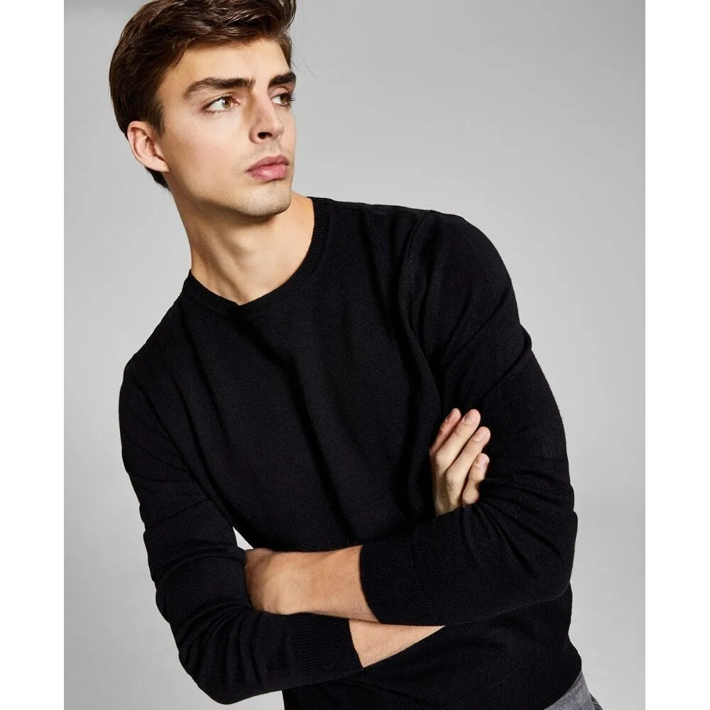 And Now This Men's Solid Sweater Black sold by Zulily product image thumbnail 4