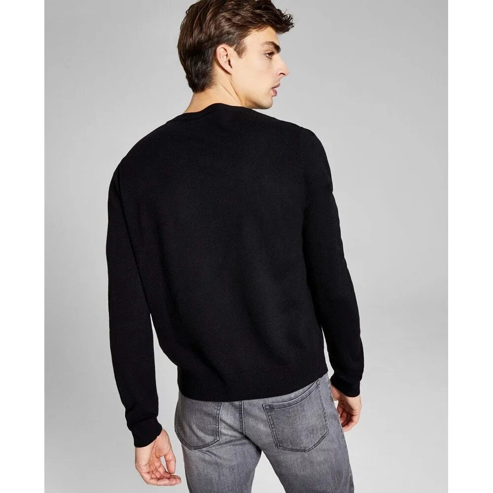 And Now This Men's Solid Sweater Black sold by Zulily product image thumbnail 3