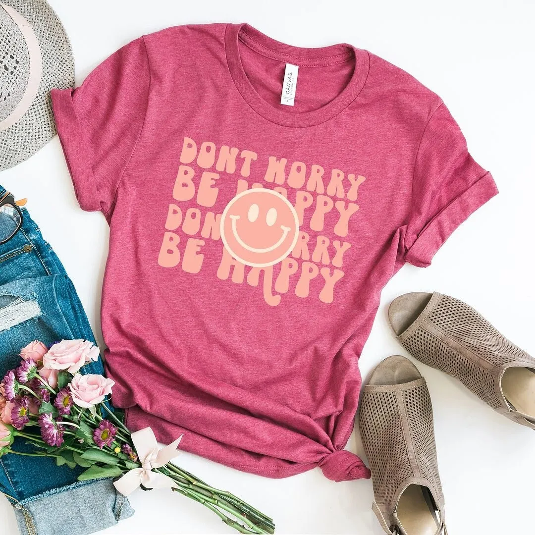 Don't Worry Be Happy Smiley Face Short Sleeve Tee sold by Zulily product image thumbnail 2