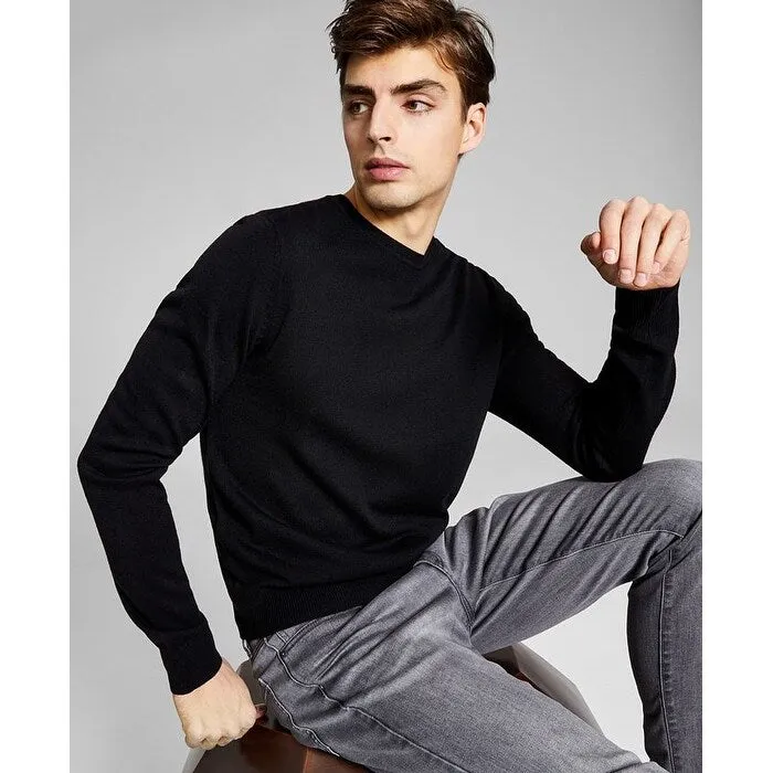 And Now This Men's Solid Sweater Black sold by Zulily product image thumbnail 2