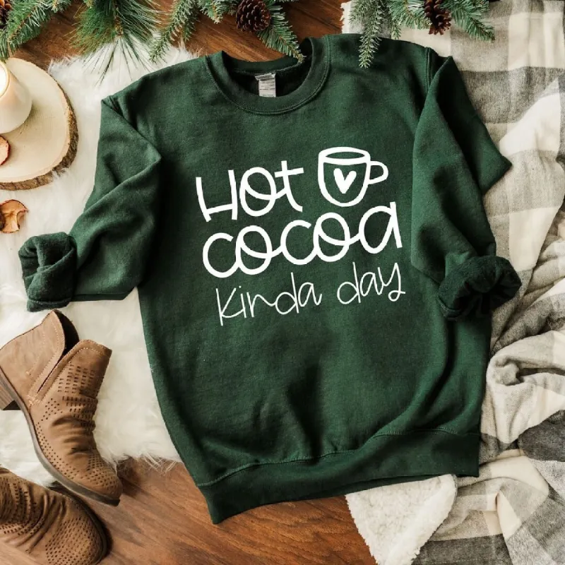 Hot Cococa Kinda Day Graphic Sweatshirt sold by Zulily