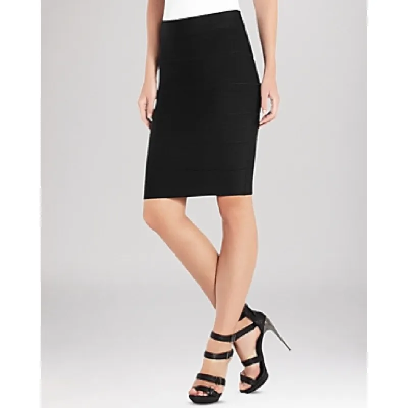 BCBGMAXAZRIA Women's Alexa High Waist Tight Bandage Skirt Black Size XX-Small sold by Zulily