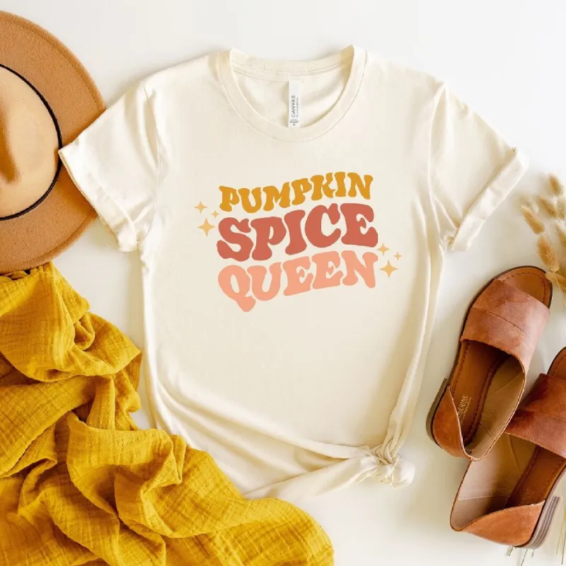 Pumpkin Spice Queen Short Sleeve Tee sold by Zulily