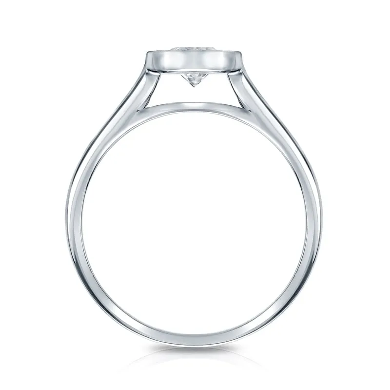 Auriya 1 1/4ctw Round Solitaire Diamond Engagement Ring Bezel-set 18k Gold sold by Zulily product image thumbnail 3