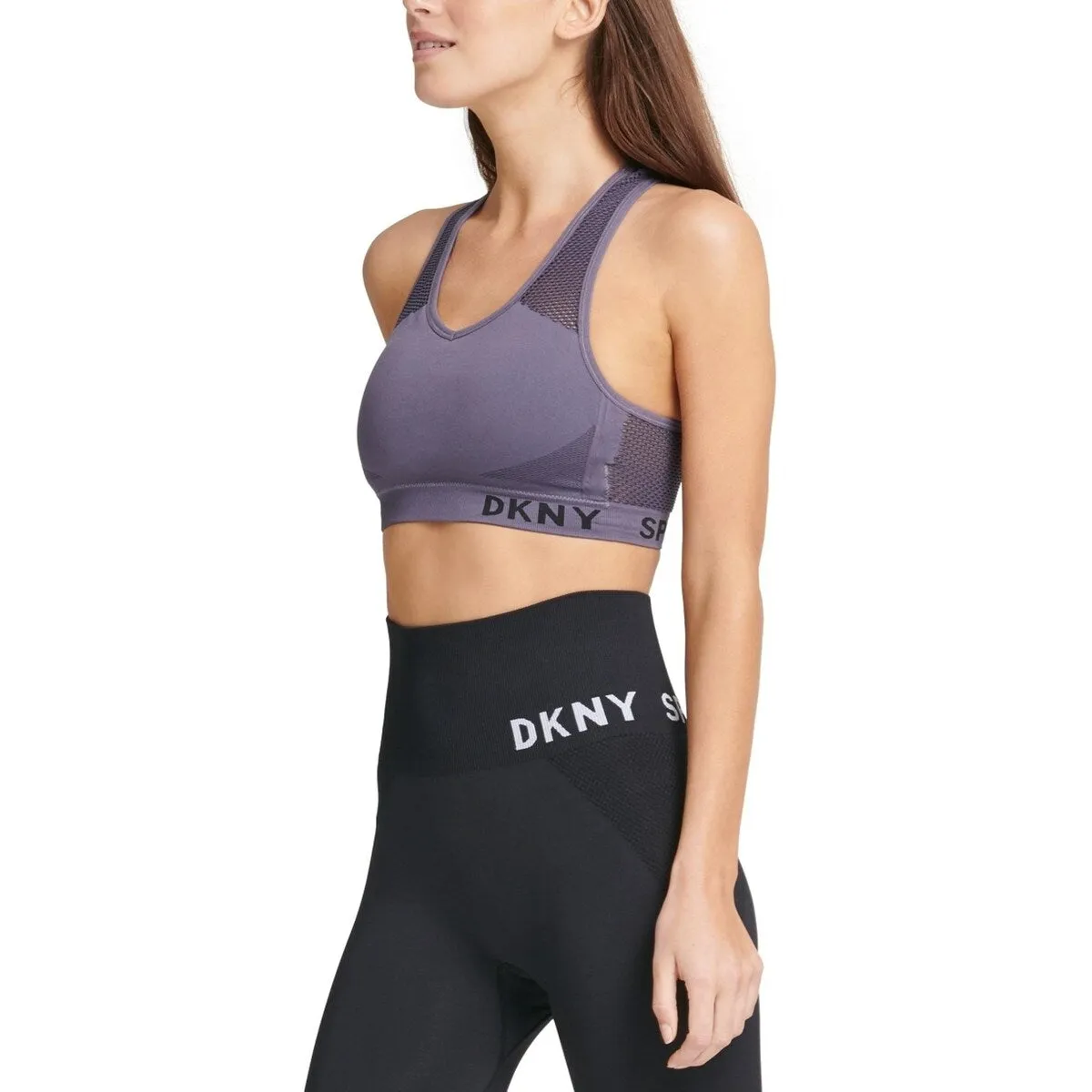 DKNY Women's Impact Fitness Sports Bra Purple Size X-Small - XS sold by Zulily