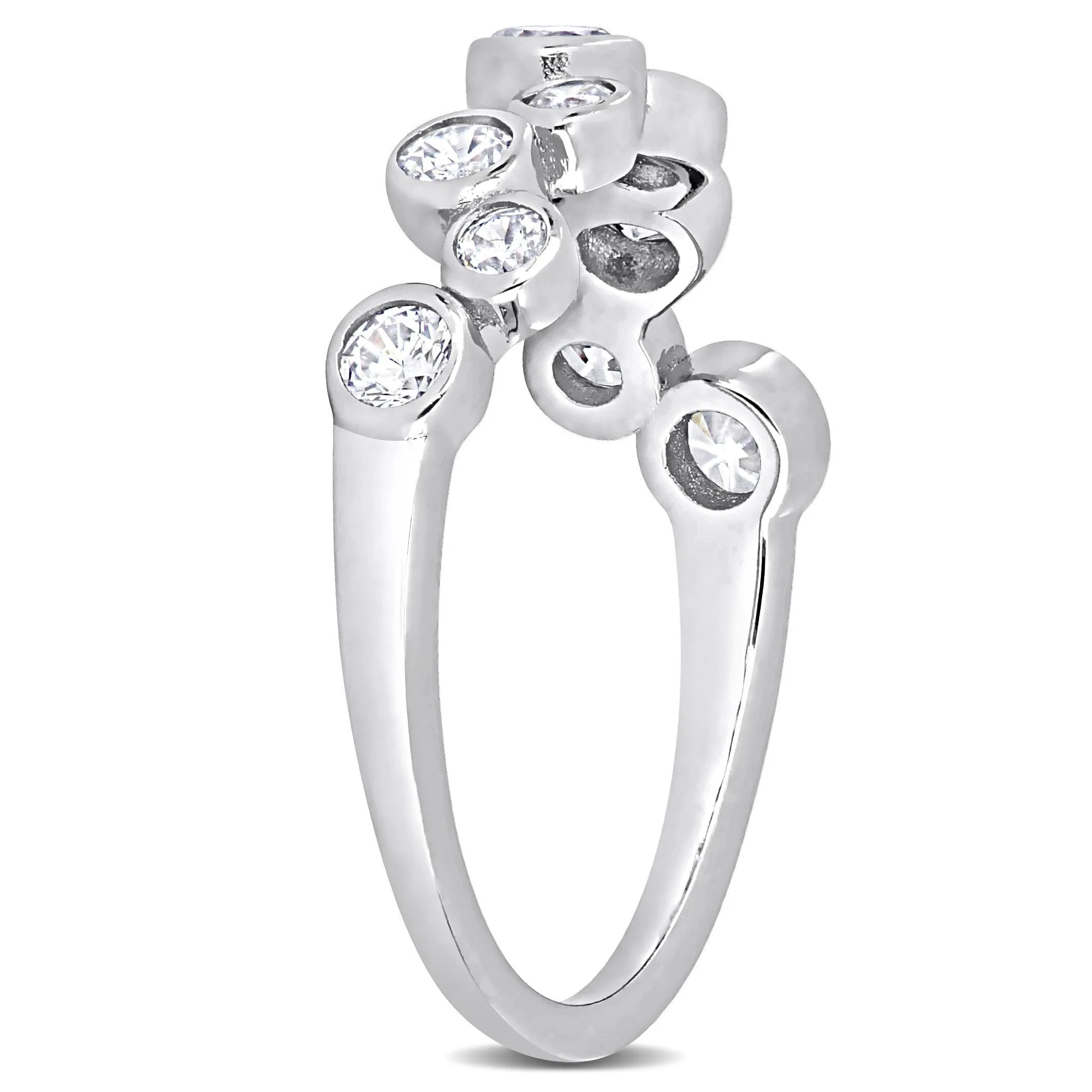 Miadora 1 1/5ct TGW Cubic Zirconia Graduated Zigzag Ring in Sterling Silver sold by Zulily product image thumbnail 2