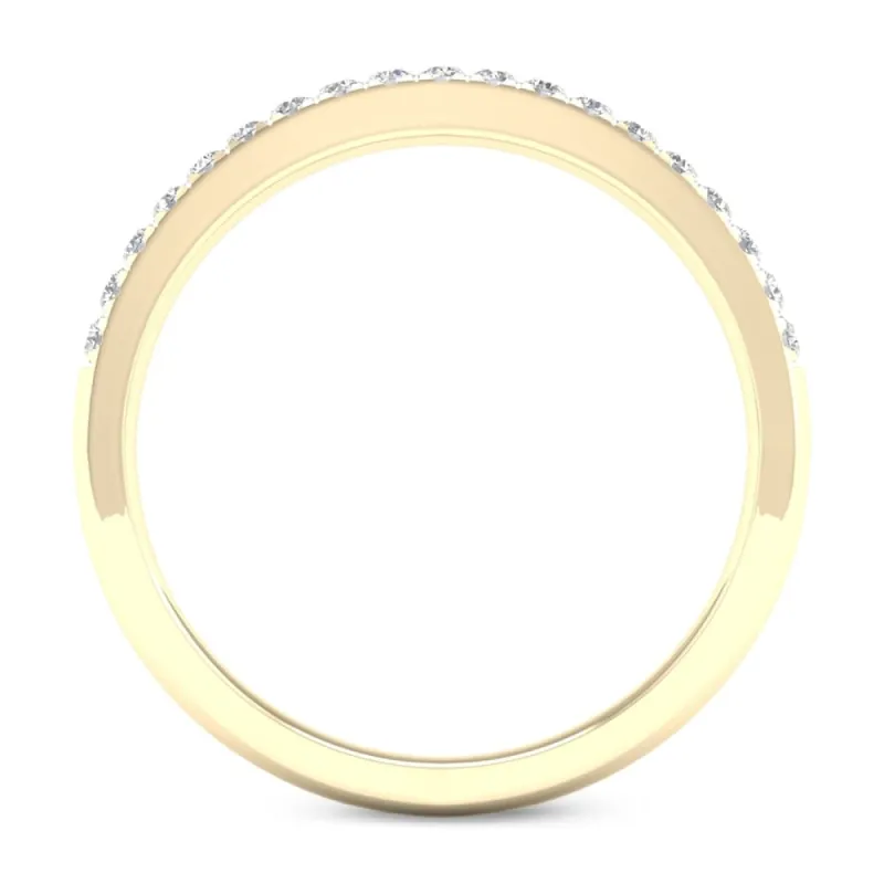 1/10ct TDW Diamond Wedding Band in 10k Gold by De Couer sold by Zulily