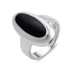 Vera & Co. Sterling Silver Oval Onyx Base Ring sold by Zulily