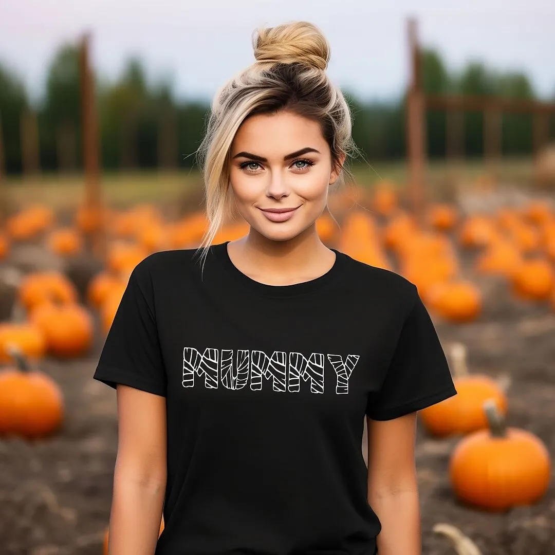 Mummy Halloween Short Sleeve Tee sold by Zulily product image thumbnail 3