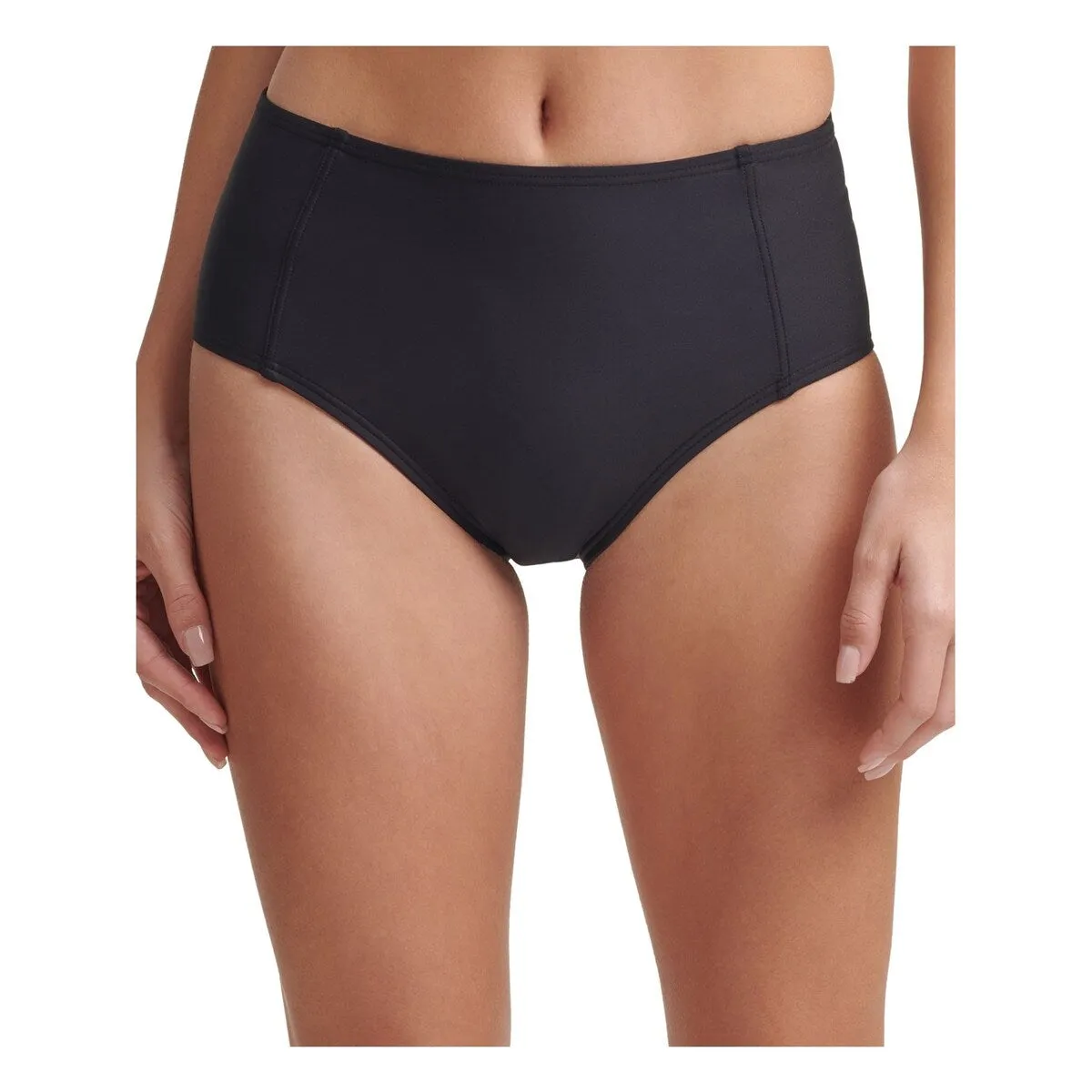 Dkny Women's Seahigh Waist Bikini Bottoms Swimsuit Black sold by Zulily product image thumbnail 4