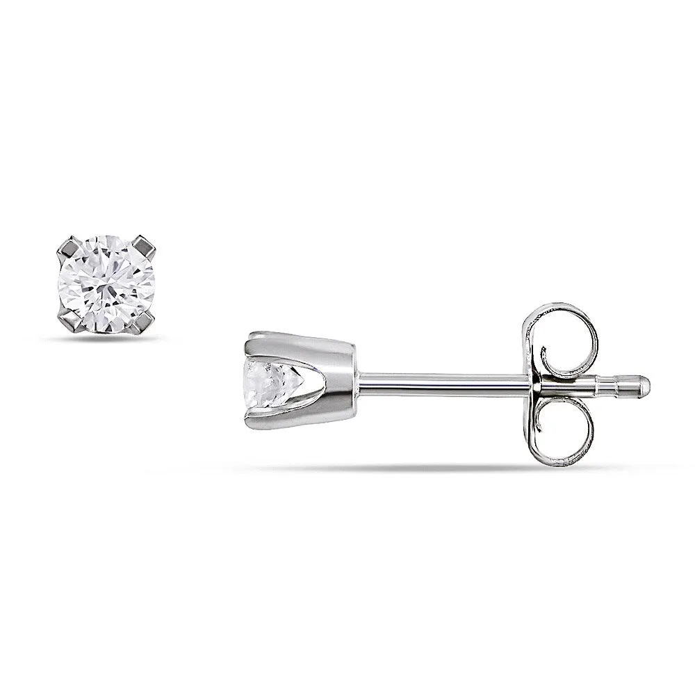 Miadora 14k Gold 1/5ct TDW Round Diamond Stud Earrings sold by Zulily