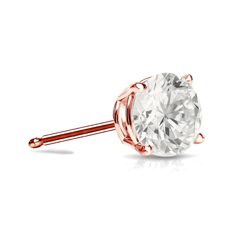 Auriya 1/3ctw Round SINGLE STUD (1) Diamond Earring 14k Gold made by Zulily