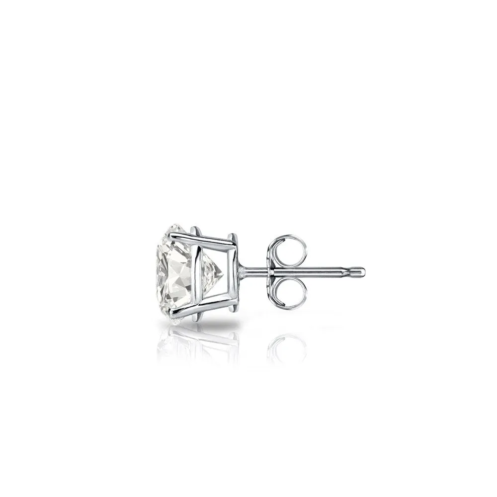 Auriya 1/3ctw Round SINGLE STUD (1) Diamond Earring 14k Gold sold by Zulily product image thumbnail 5