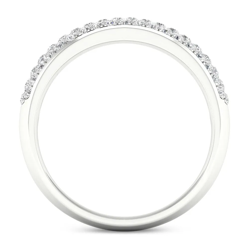 De Couer 1/2ct TDW Diamond Wedding Band in 10k White Gold sold by Zulily product image thumbnail 4