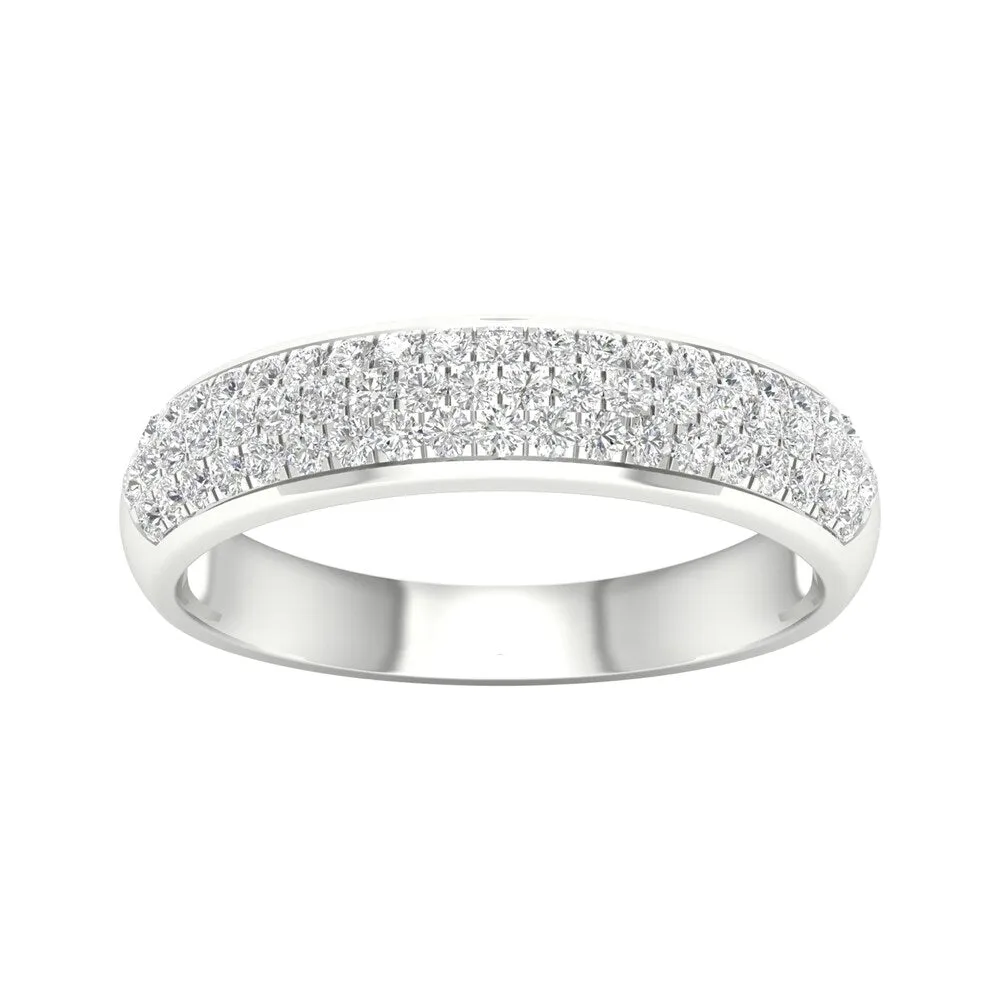 De Couer 1/2ct TDW Diamond Wedding Band in 10k White Gold sold by Zulily