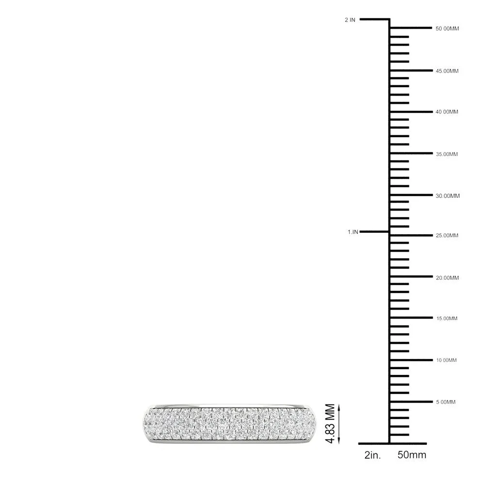 De Couer 1/2ct TDW Diamond Wedding Band in 10k White Gold sold by Zulily product image thumbnail 5