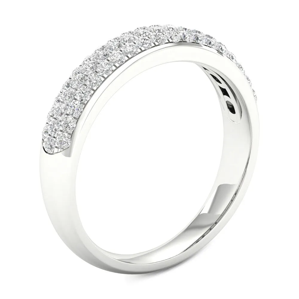 De Couer 1/2ct TDW Diamond Wedding Band in 10k White Gold sold by Zulily product image thumbnail 2
