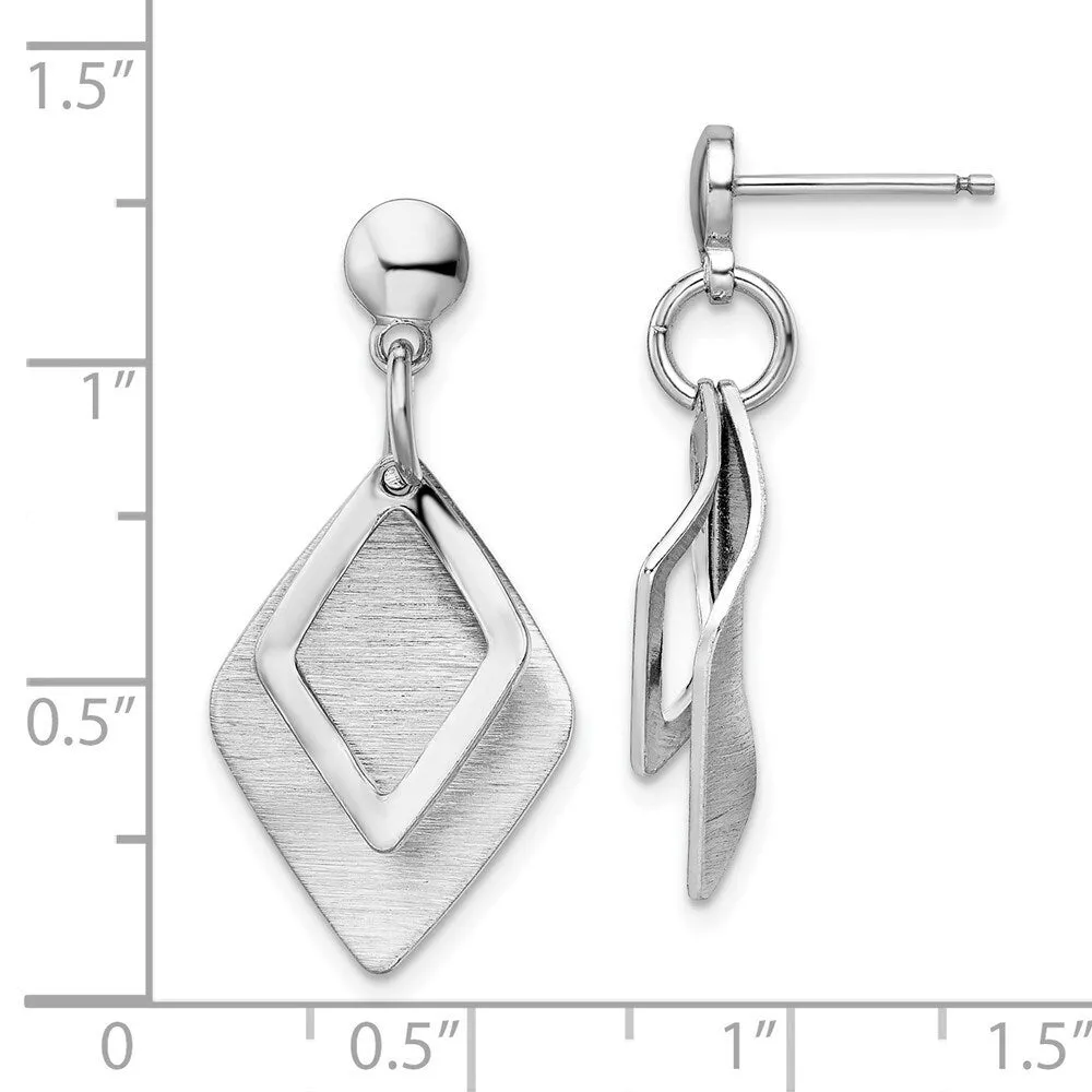 Curata 925 Sterling Silver 30.6x14.75m Geometric Dangle Earrings sold by Zulily product image thumbnail 2