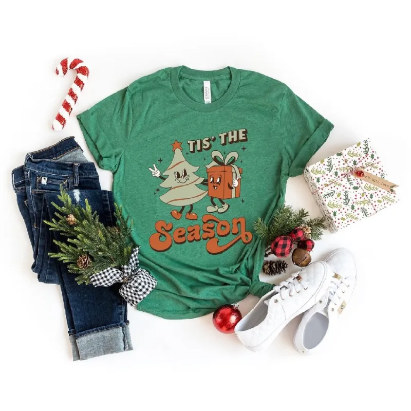 Retro Tis the Season Tree Short Sleeve Tee sold by Zulily