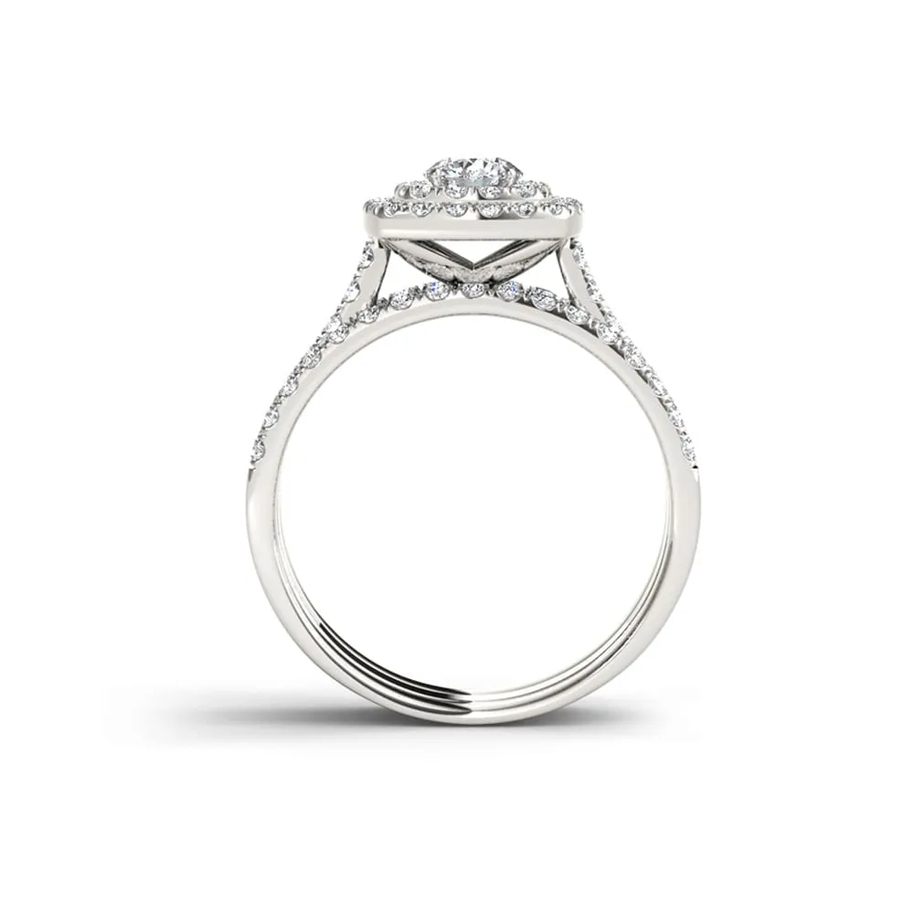 De Couer 1 1/4 ct TDW Diamond Halo Engagement Ring Set sold by Zulily product image thumbnail 4