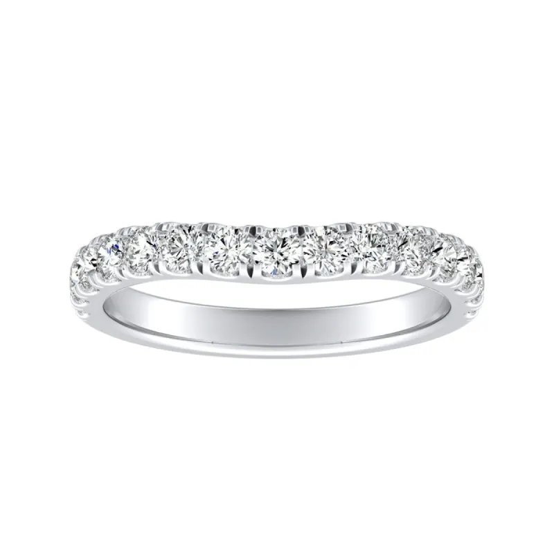 Auriya Platinum 5/8ctw Round Diamond Wedding Band sold by Zulily