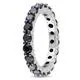 Miadora 14K White Gold 2ct TDW Black Diamond Eternity Ring sold by Zulily product image thumbnail 2