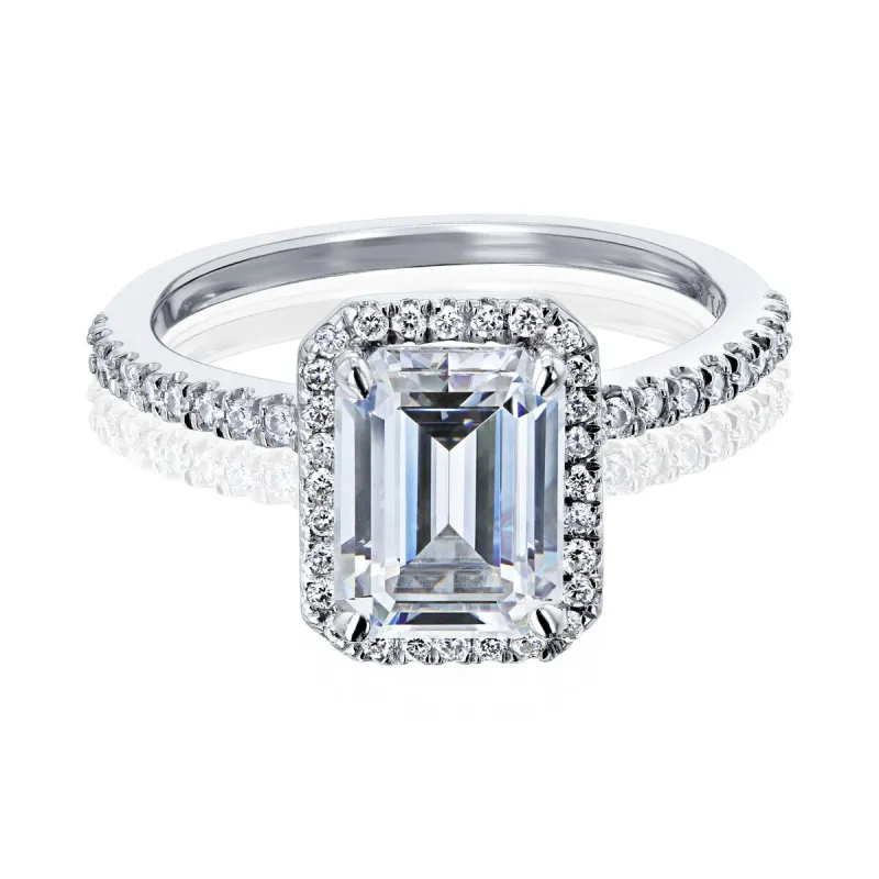 Annello by Kobelli 14k Gold Emma Moissanite Engagement Ring (GH/VS, DEF/VS) sold by Zulily