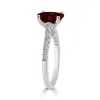 Auriya 1 1/2ct Fancy Oval Garnet and Diamond Engagement Ring 1/4ctw 14k Gold sold by Zulily