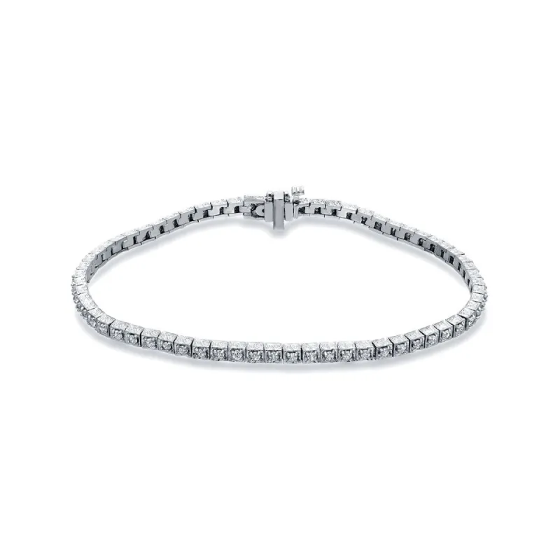 Auriya 14k White Gold 1ct TDW Round Cut Diamond Tennis Bracelet (H-I, SI1-SI2) sold by Zulily