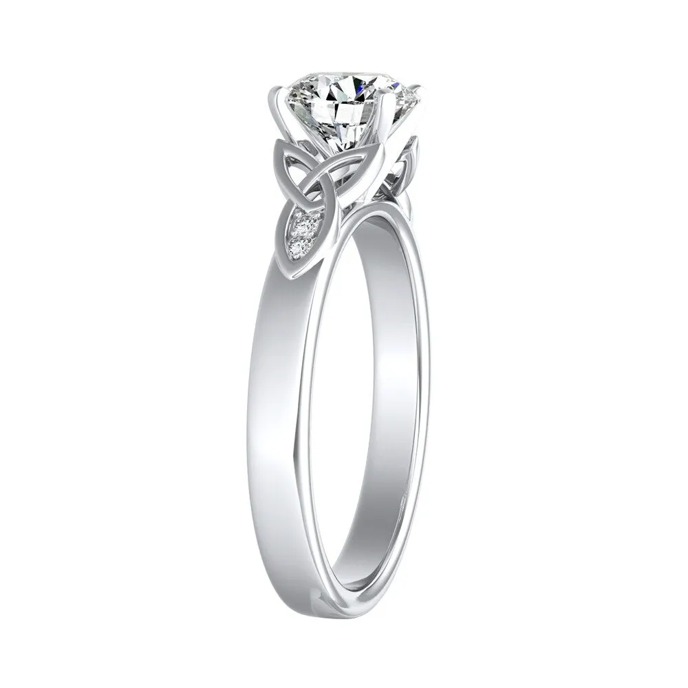 Auriya 14k Gold Modern 2ct Round Moissanite Engagement Ring sold by Zulily product image thumbnail 5