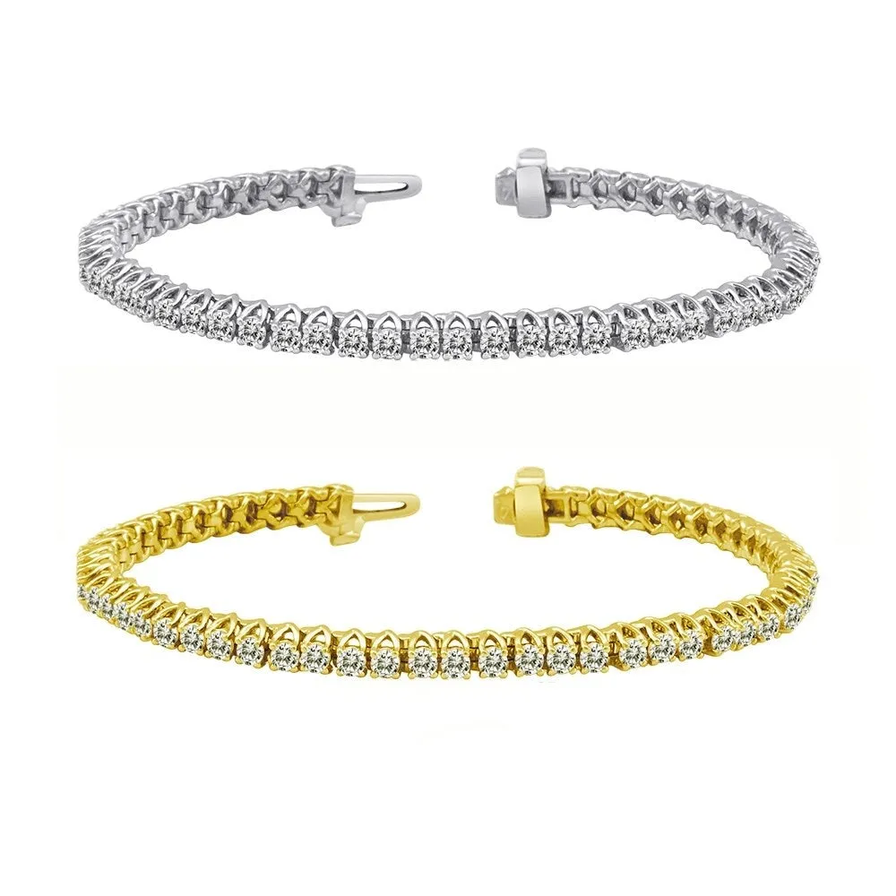 14k Gold 8ct TDW Diamond Tennis Bracelet sold by Zulily